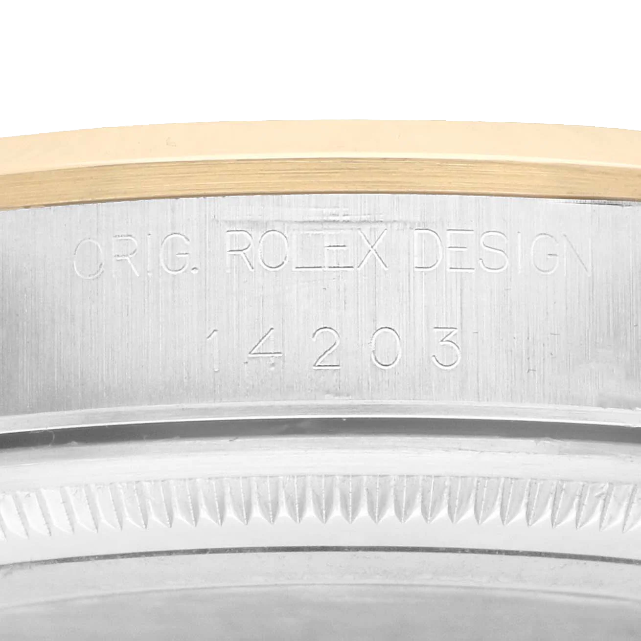 Oyster Perpetual 34mm Steel Yellow Gold Slate Dial Mens Watch 14203