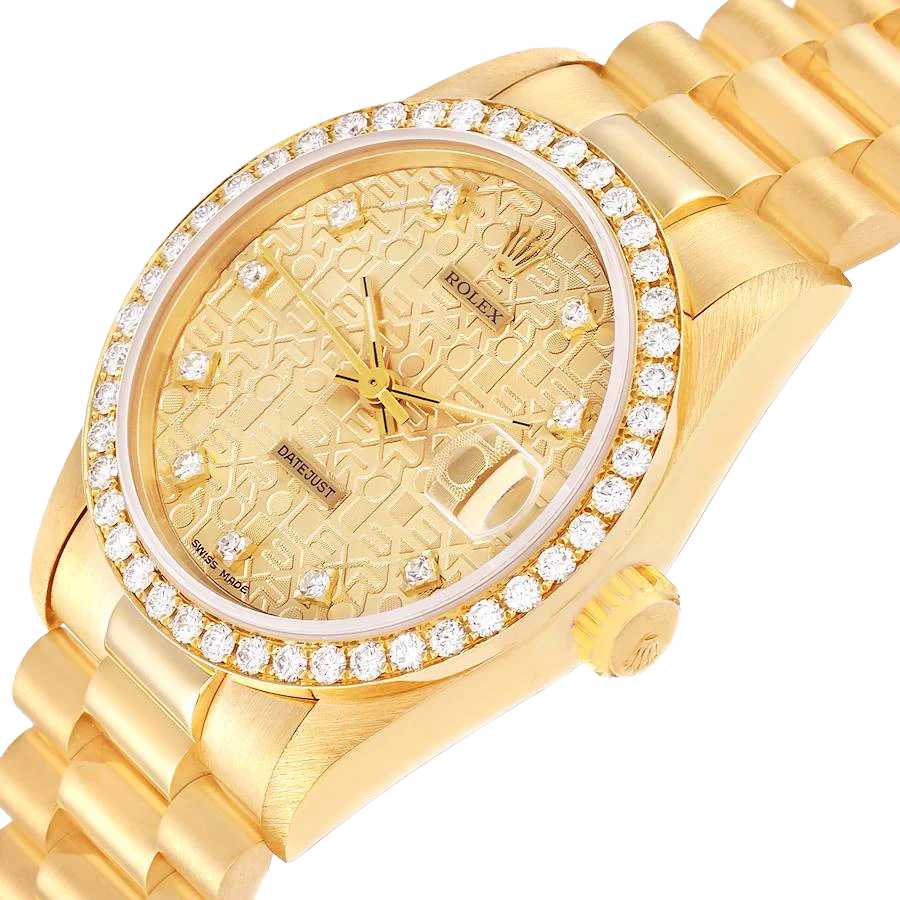 Lady-Datejust 31mm Midsize Yellow Gold Diamond Watch 68288