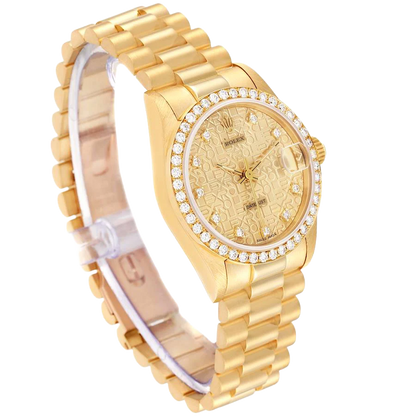 Lady-Datejust 31mm Midsize Yellow Gold Diamond Watch 68288