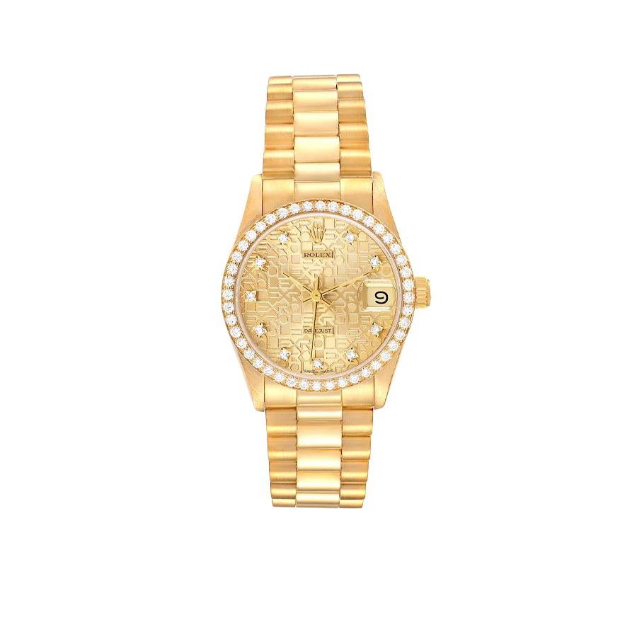 Lady-Datejust 31mm Midsize Yellow Gold Diamond Watch 68288