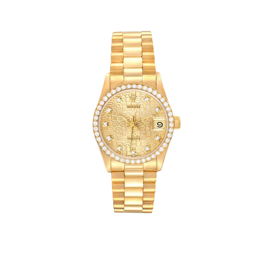 Lady-Datejust 31mm Midsize Yellow Gold Diamond Watch 68288