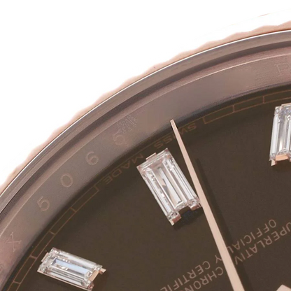 President Day-Date 40mm Rose Gold Chocolate Diamond Watch 228235
