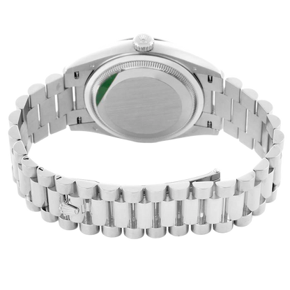 President Day-Date 36mm White Gold Ombre Diamond Dial Mens Watch 128239