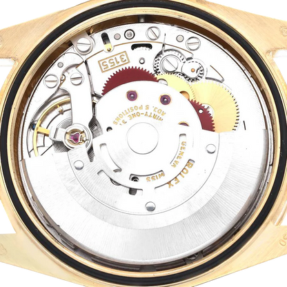 President Day-Date 36mm Yellow Gold Diamond Bezel Mens Watch 118348