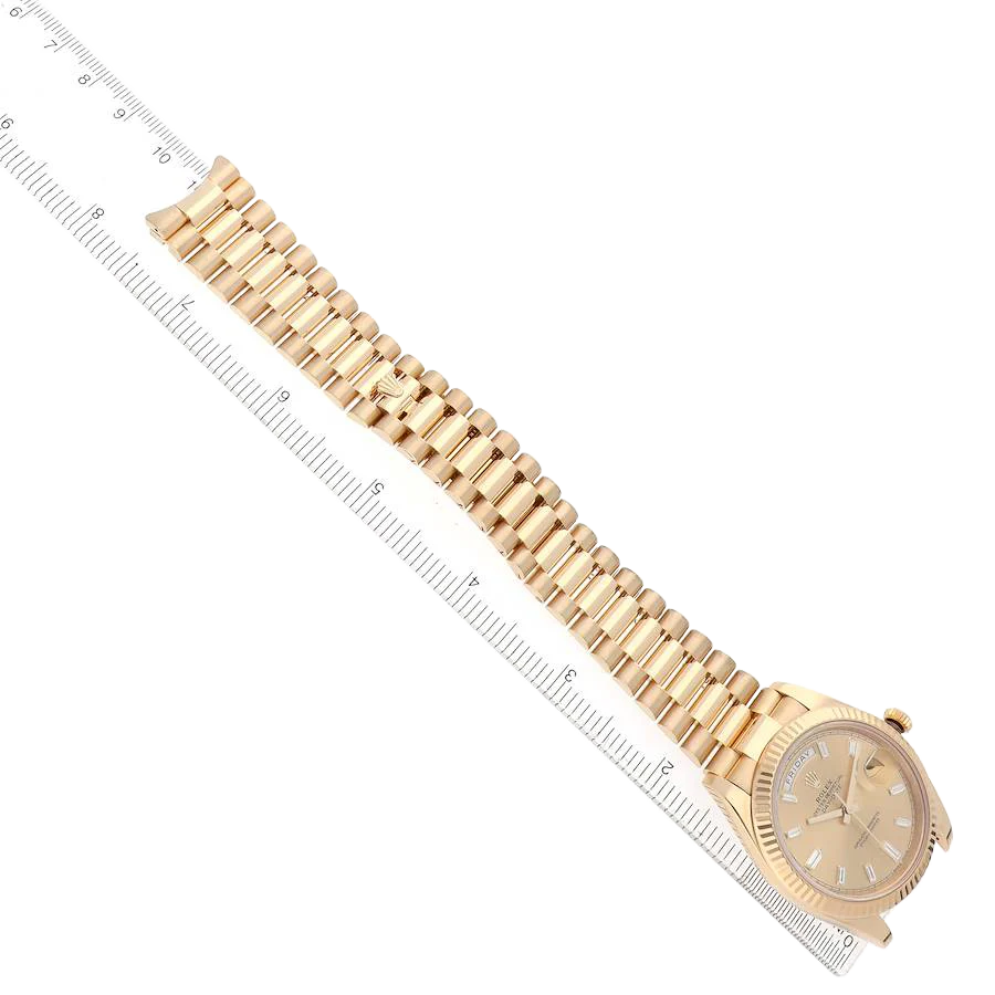 President Day-Date 40mm Yellow Gold Diamond Mens Watch 228238