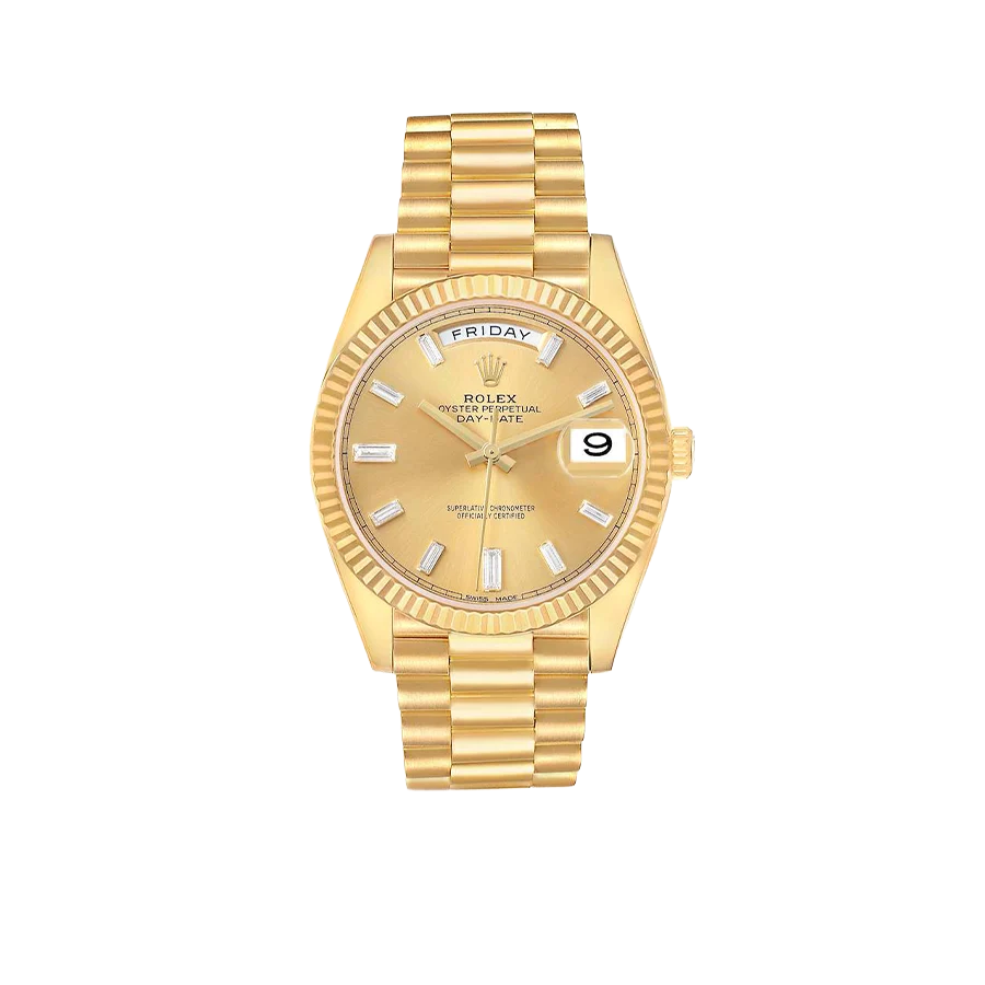 President Day-Date 40mm Yellow Gold Diamond Mens Watch 228238