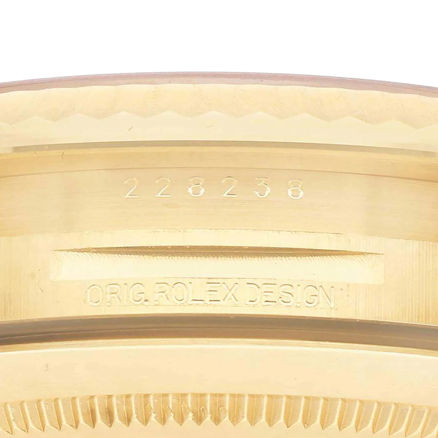 President Day-Date 40mm Yellow Gold Diamond Mens Watch 228238