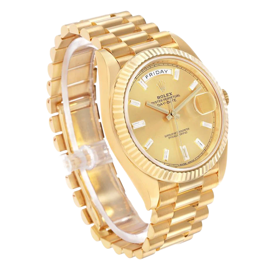 President Day-Date 40mm Yellow Gold Diamond Mens Watch 228238
