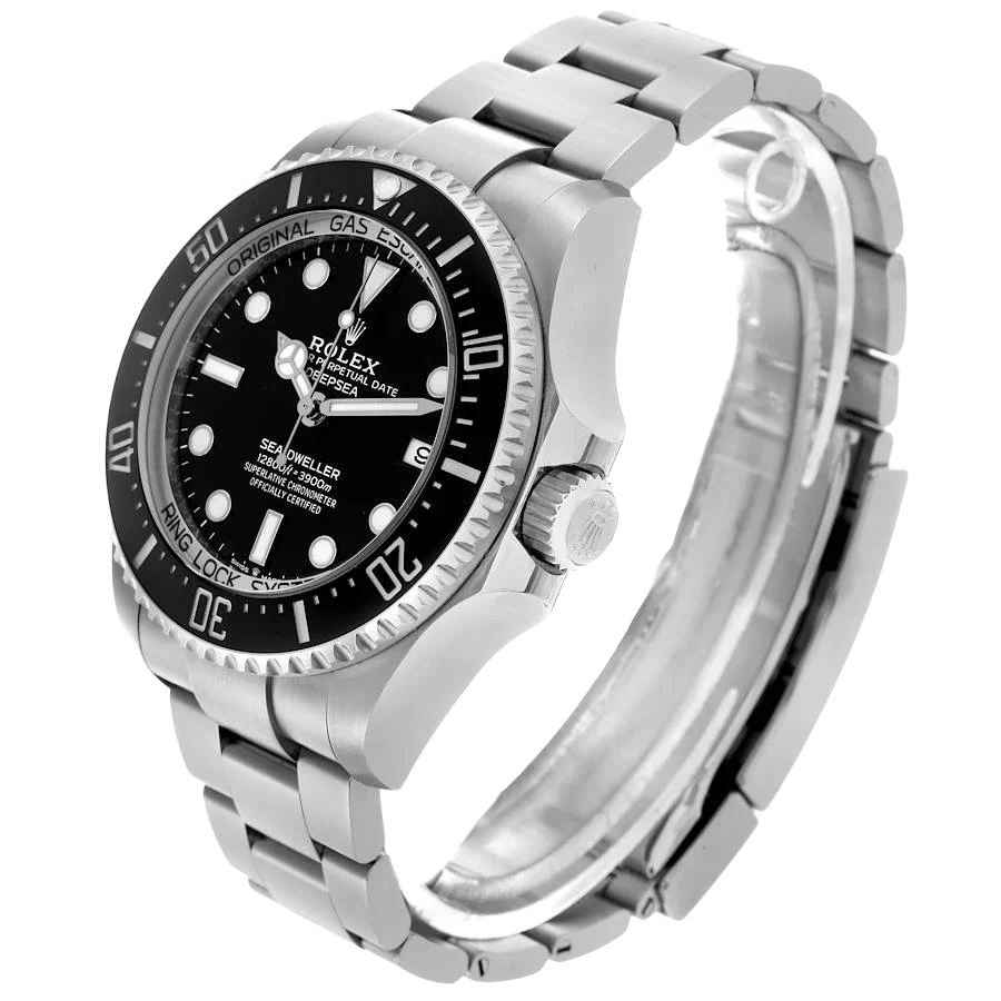 Seadweller Deepsea 44mm Black Dial Steel Mens Watch 136660 (Updated Dial)