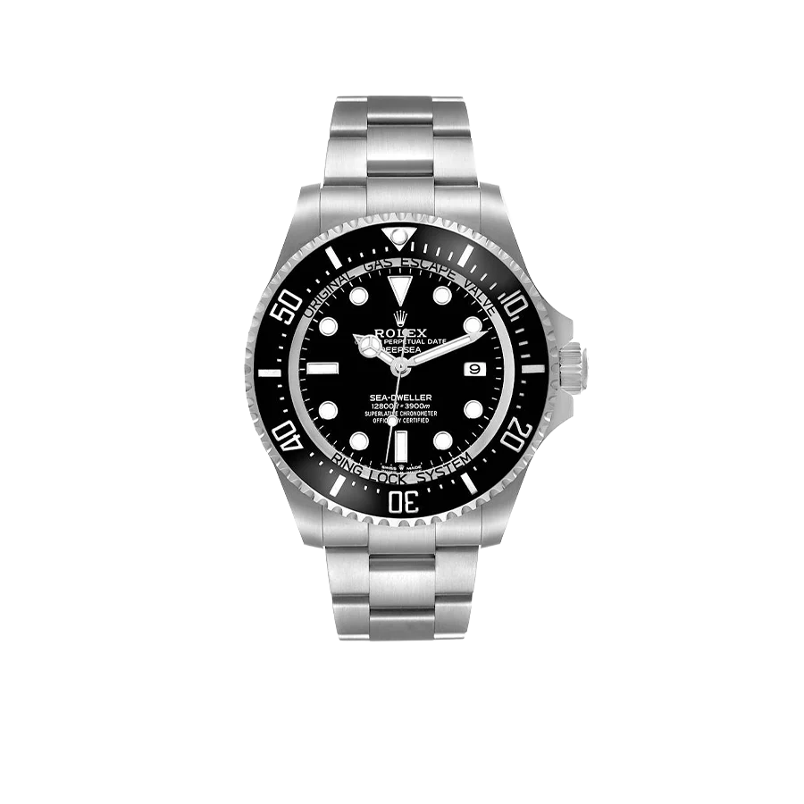 Seadweller Deepsea 44mm Black Dial Steel Mens Watch 136660 (Updated Dial)