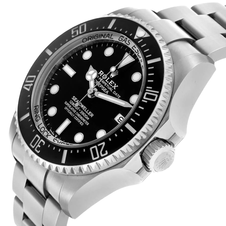 Seadweller Deepsea 44mm Black Dial Steel Mens Watch 136660 (Updated Dial)