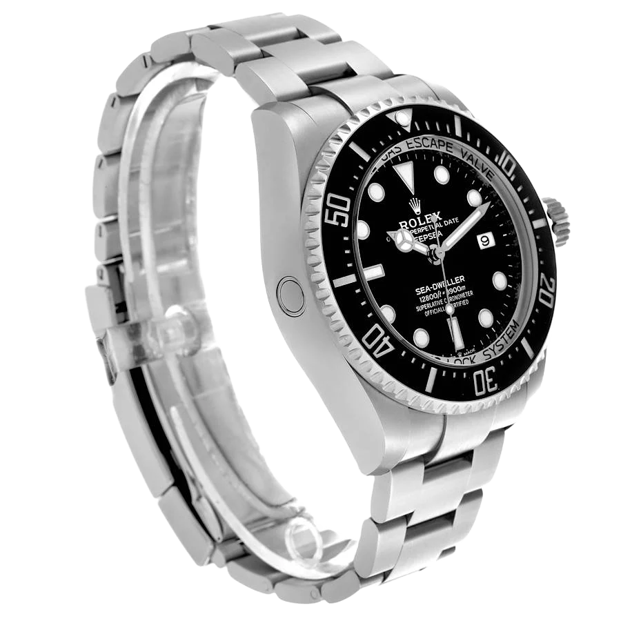 Seadweller Deepsea 44mm Black Dial Steel Mens Watch 136660 (Updated Dial)