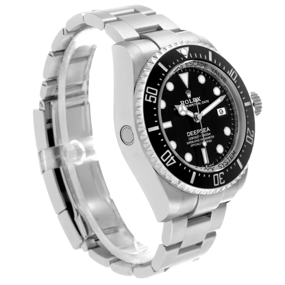 Seadweller Deepsea Black Dial Steel Mens Watch 136660