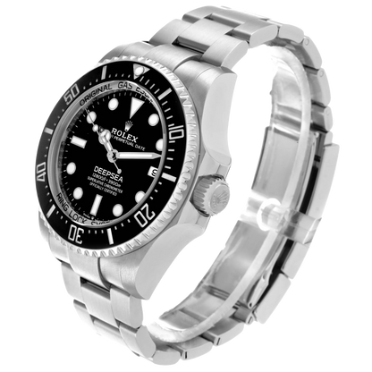 Seadweller Deepsea Black Dial Steel Mens Watch 136660