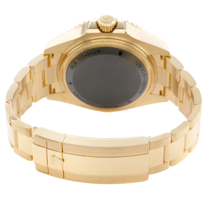 Seadweller Deepsea 44mm Yellow Gold Blue Dial Mens Watch 136668