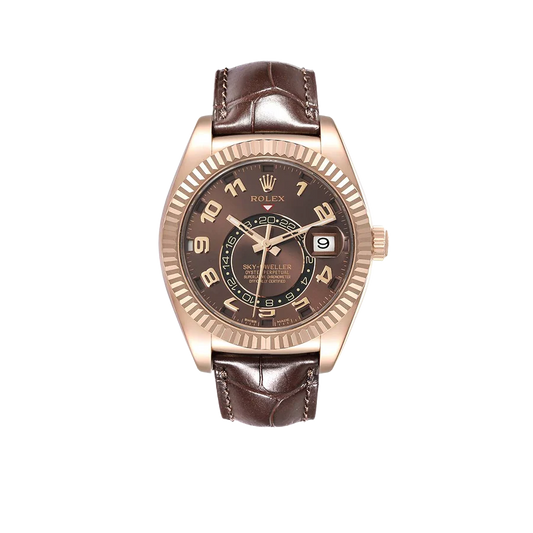 Sky-Dweller 42mm  Everose Chocolate Brown Dial Rose Gold Watch 326135