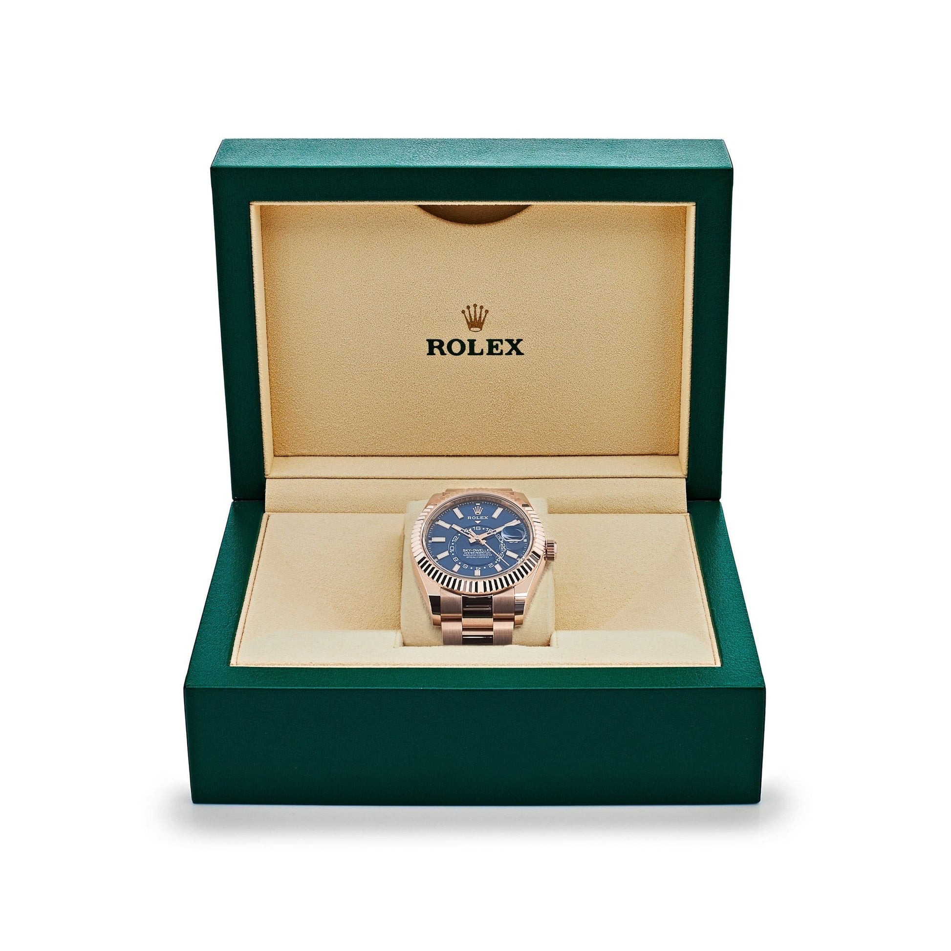 Sky-Dweller 42mm 18k Everose Gold Mens Watch 336935-0005