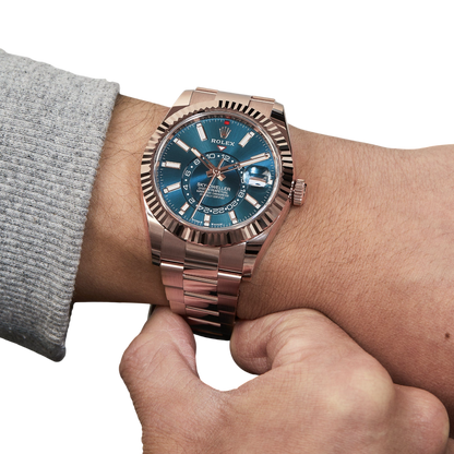 Sky-Dweller 42mm 18k Everose Gold Mens Watch 336935-0005