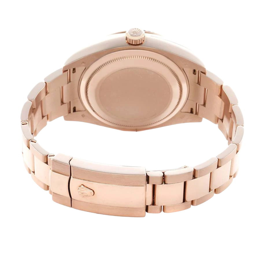 Sky-Dweller 42mm Rose Gold Chocolate Brown Dial Mens Watch 326935