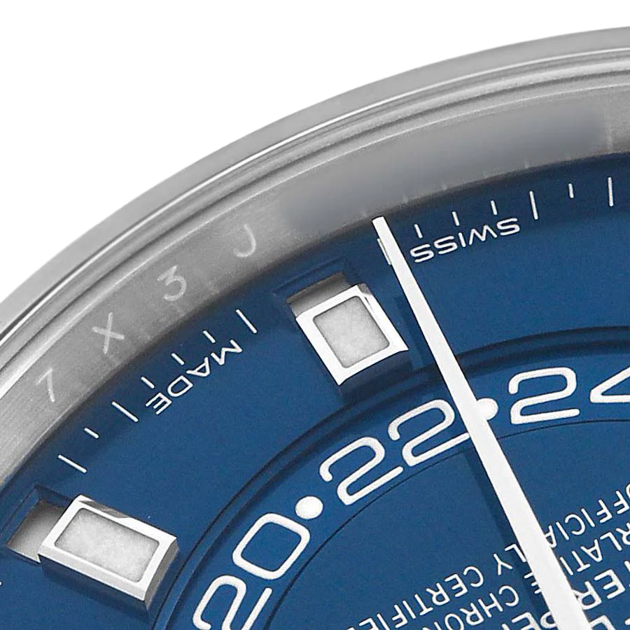 Sky-Dweller 42mm Steel White Gold Blue Dial Mens Watch 326934