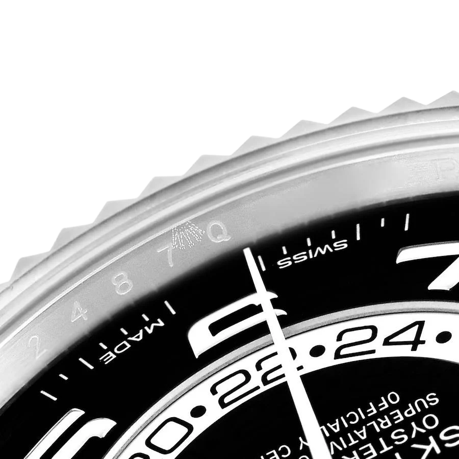 Sky-Dweller 42mm White Gold Black Dial Mens Watch 326939