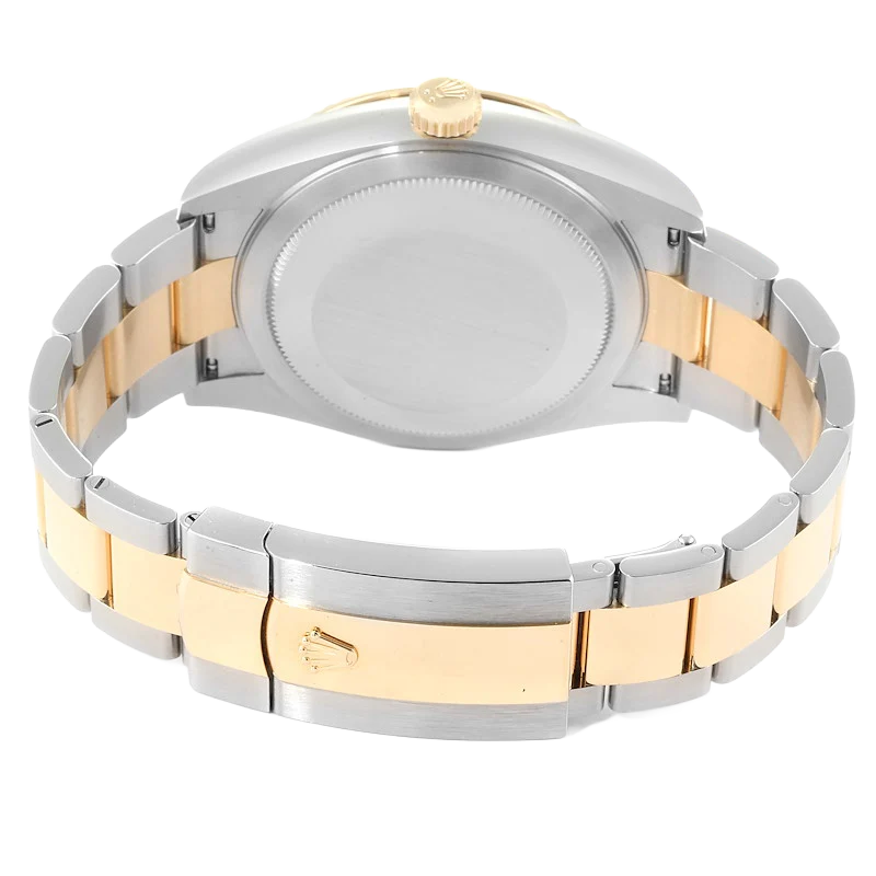 Sky Dweller 42mm Yellow Gold Steel Black Dial Mens Watch 326933