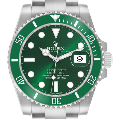 Submariner 40mm Hulk Steel Green Dial Bezel Mens Watch 116610LV