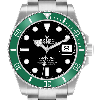 Submariner 41mm Starbucks Steel Green Bezel Mens Watch 126610LV