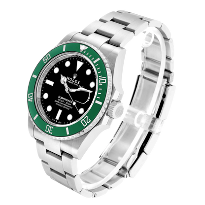 Submariner 41mm Starbucks Steel Green Bezel Mens Watch 126610LV