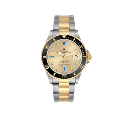 Submariner Steel Yellow Gold 40mmDiamond Serti Mens Watch 16613