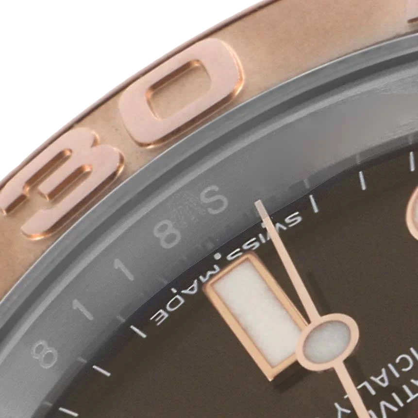 Yachtmaster 40 Rose Gold Steel Brown Dial Mens Watch 116621