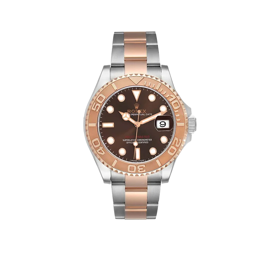 Yachtmaster 40 Rose Gold Steel Brown Dial Mens Watch 116621