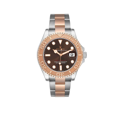 Yachtmaster 40 Rose Gold Steel Brown Dial Mens Watch 116621