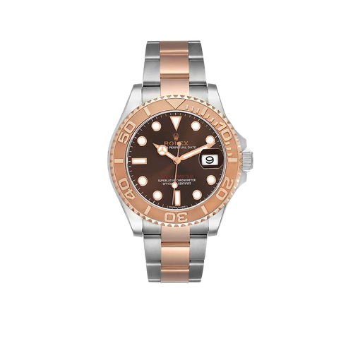 Yachtmaster 40 Rose Gold Steel Brown Dial Mens Watch 116621
