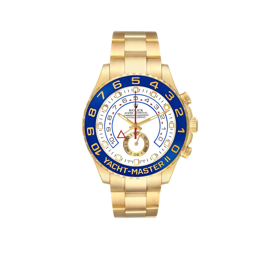 Yachtmaster II 44mm Regatta Yellow Gold Mens Watch 116688