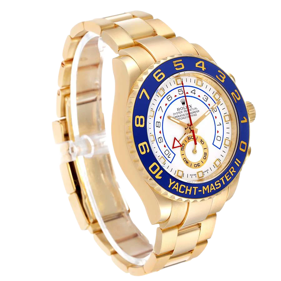 Yachtmaster II 44mm Regatta Yellow Gold Mens Watch 116688