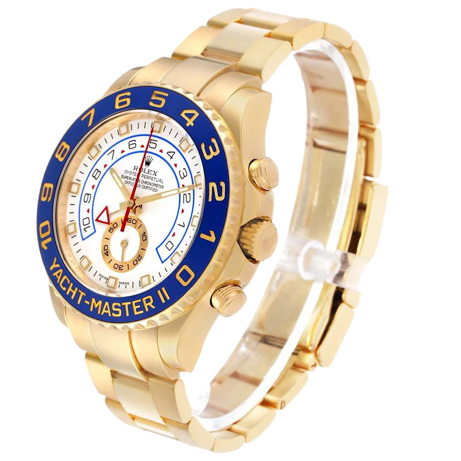 Yachtmaster II 44mm Regatta Yellow Gold Mens Watch 116688