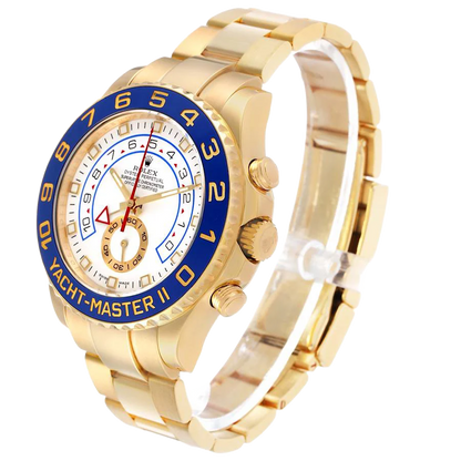 Yachtmaster II 44mm Regatta Yellow Gold Mens Watch 116688