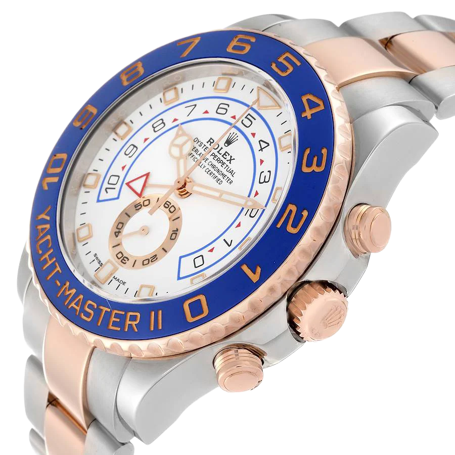 Yachtmaster II 44mm Steel Rose Gold Mens Watch 116681