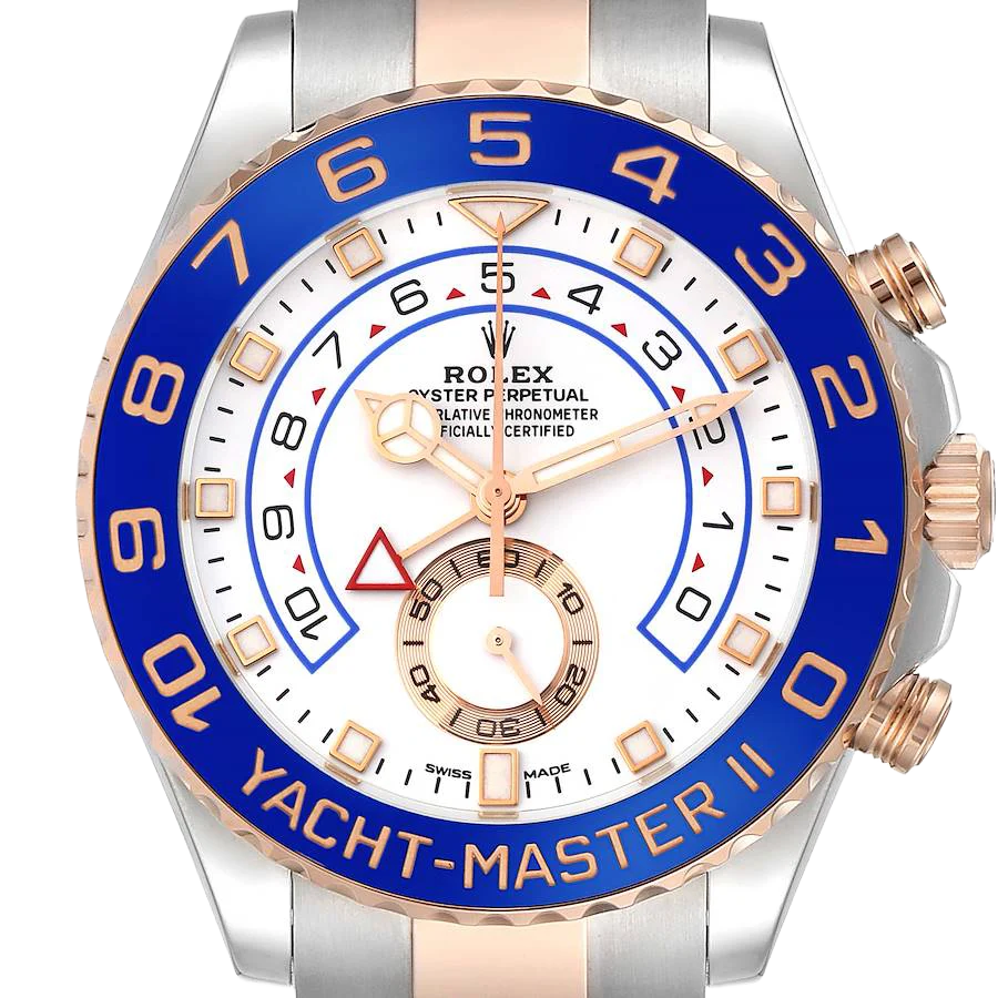Yachtmaster II 44mm Steel Rose Gold Mens Watch 116681