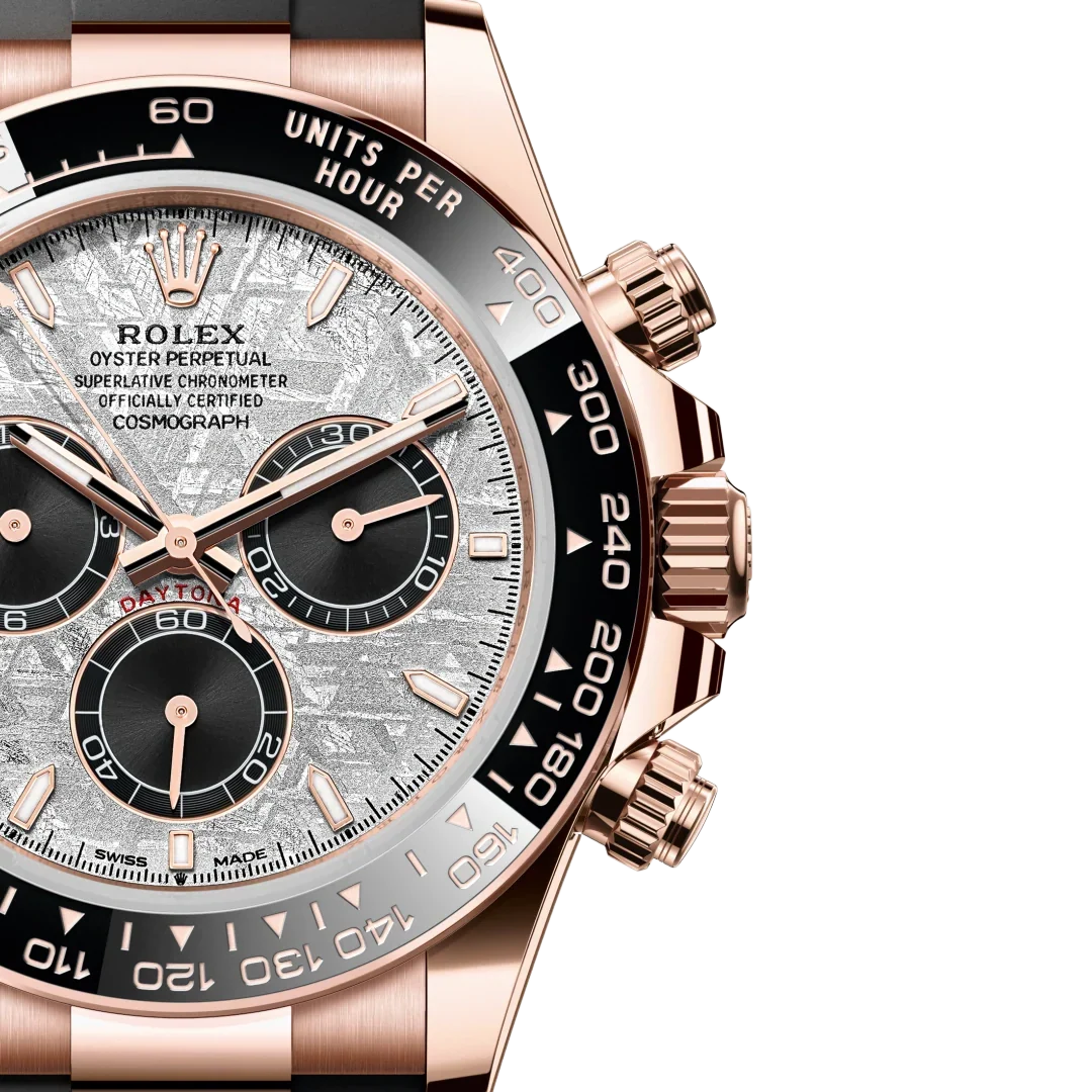 Daytona 40mm Oyster Perpetual Everose Gold with Meteorite and Black Dial M126515LN-0008