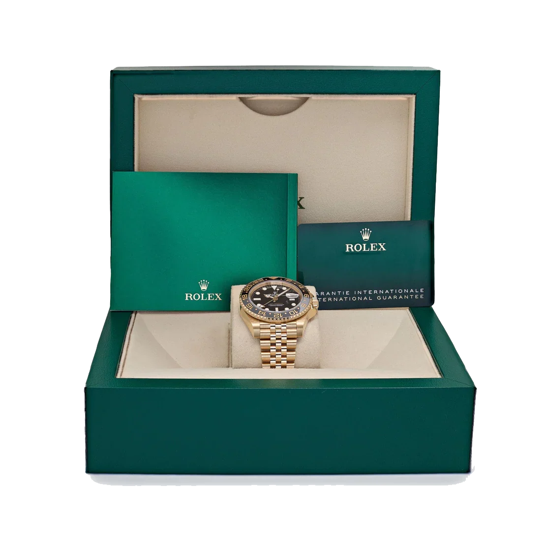 GMT-Master II 126718GRNR Yellow Gold Black Dial Jubilee (2025)