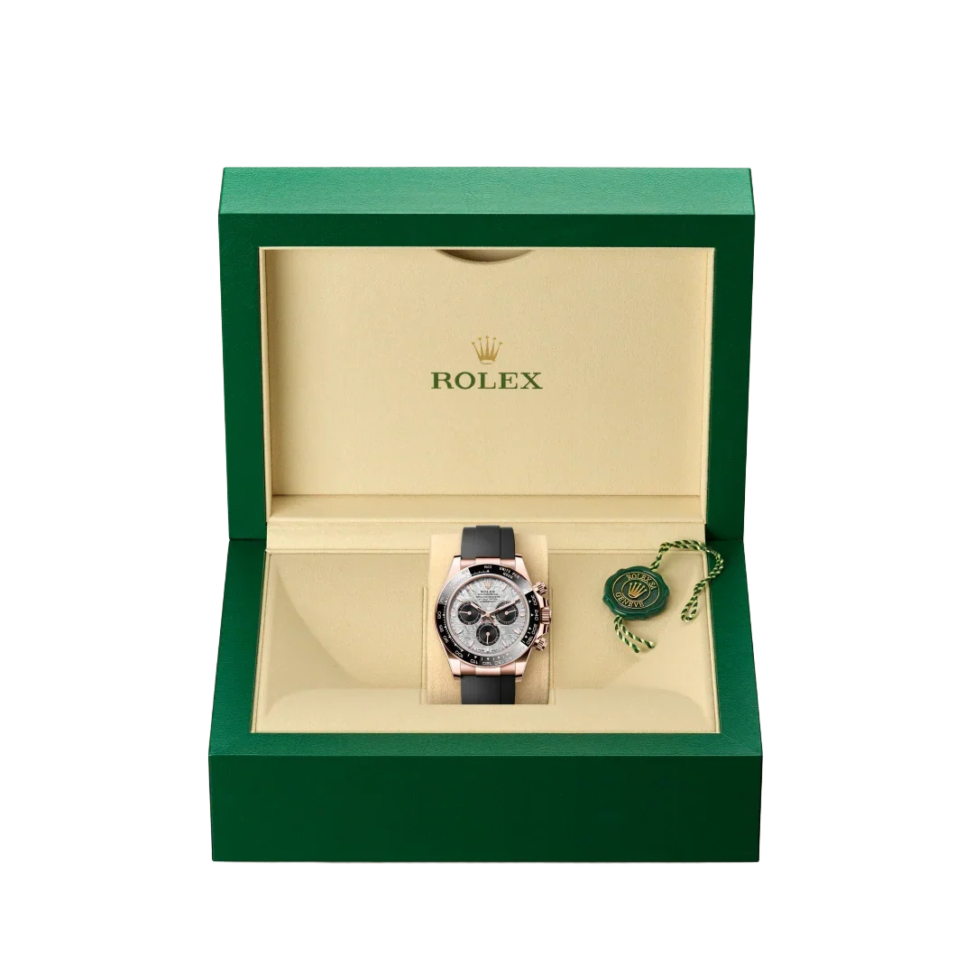 Daytona 40mm Oyster Perpetual Everose Gold with Meteorite and Black Dial M126515LN-0008