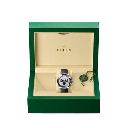 Daytona 40mm Oyster Perpetual White Gold with Meteorite and Black Dial M126519LN-0007
