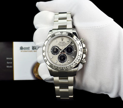 Daytona 40mm White Gold Ghost Panda Dial 116509