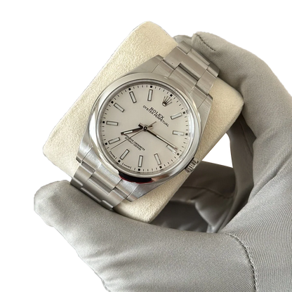 Oyster Perpetual 39mm Stainless Steel WhiteDial Men Watch 114300-0004 New 2025