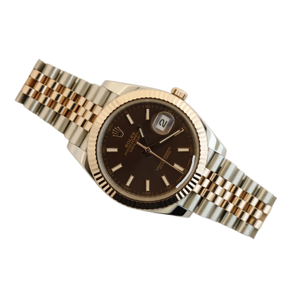 Datejust 41mm Steel & Everose Gold Chocolate 126331-0002