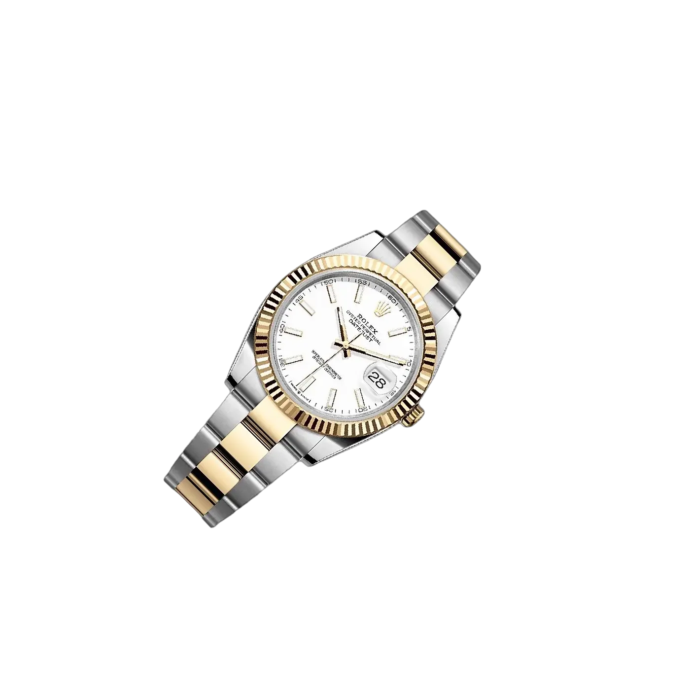 Datejust 41mm White Dial, Yellow Roleso 126333-0015