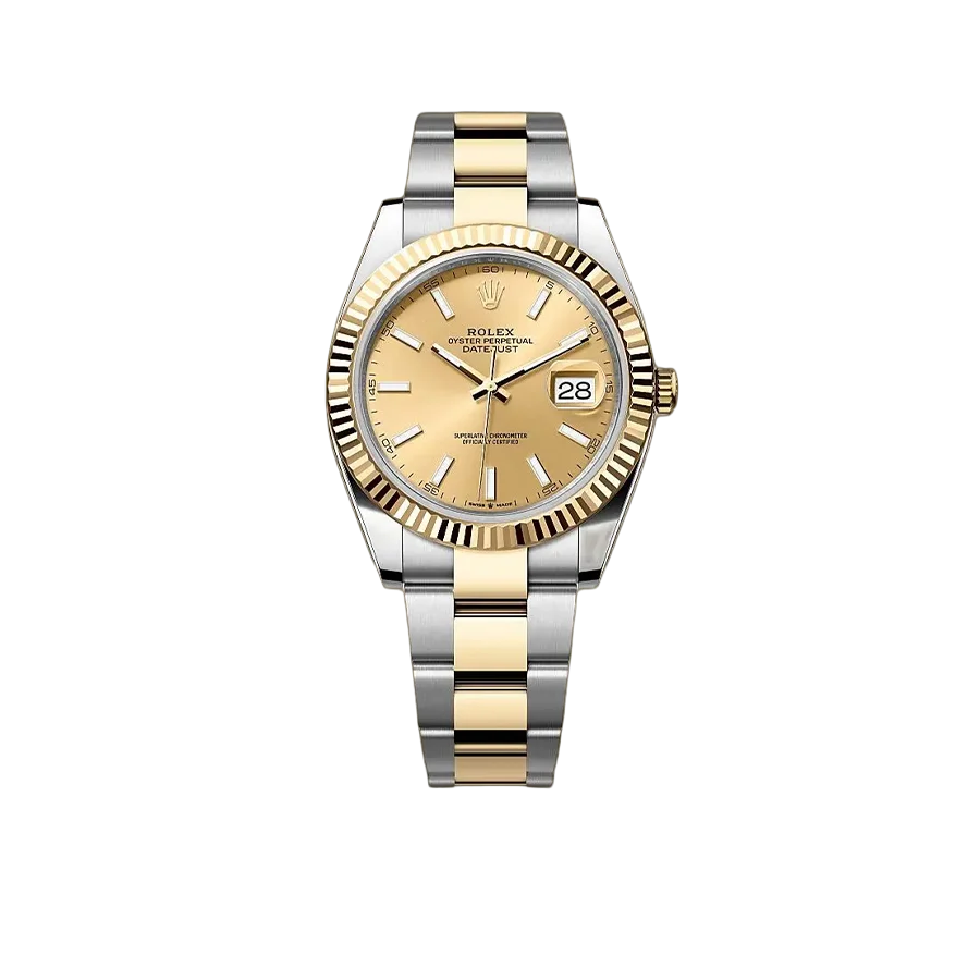 Datejust 41mm Champagne Dial Yellow Rolesor 126333-009