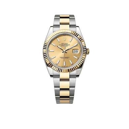 Datejust 41mm Champagne Dial Yellow Rolesor 126333-009